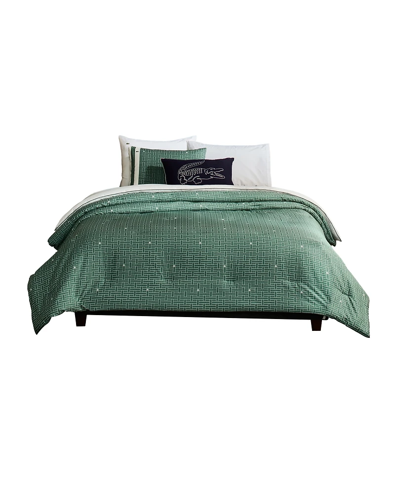 Lacoste Home Heritage Geo Cotton 2-Pc. Comforter Set, Twin
