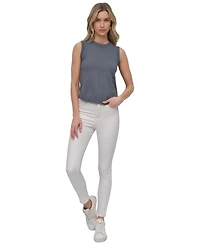Dkny Jeans Women's Cotton Boucle Sleeveless Sweater