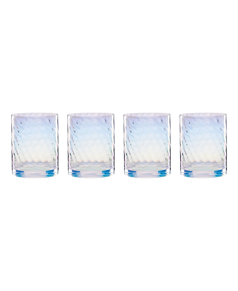 Lenox Tuscany Classics Iridescent Double Old Fashioned Glasses, Set of 4