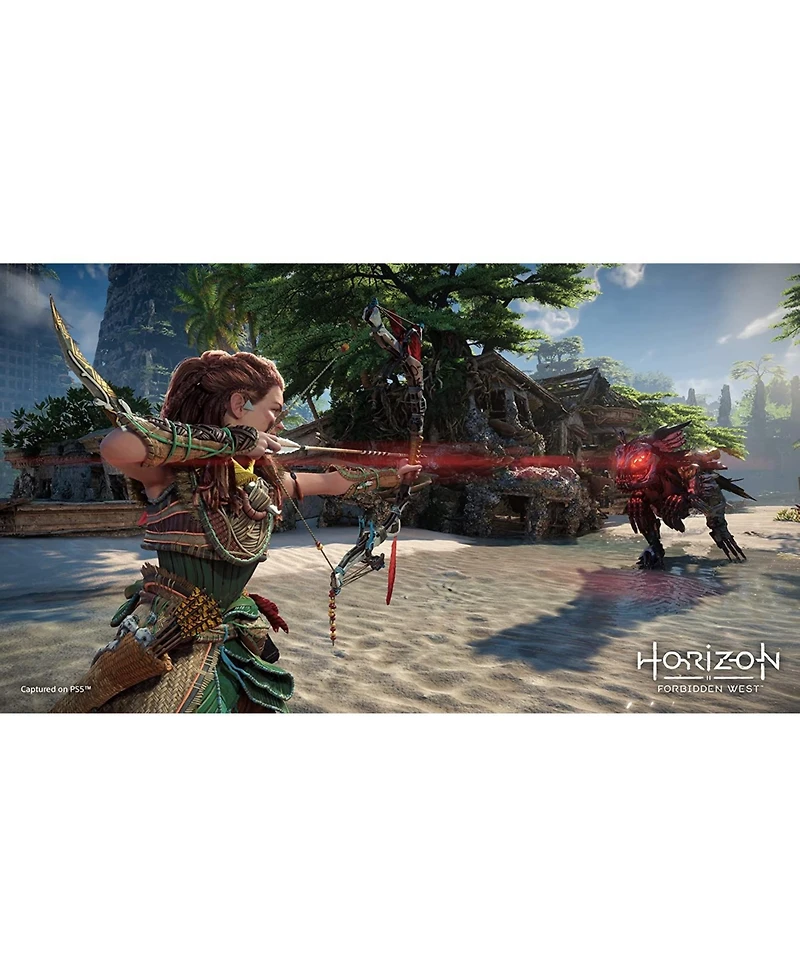 Sony Playstation 5 Slim Disc Bundle with Horizon Forbidden West, Extra Controller, Trigger Stop Kit