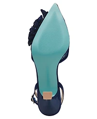 Betsey Johnson Women's Susie Flower Pointed Toe Pumps