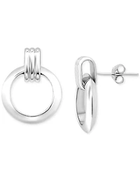 Giani Bernini Doorknocker Drop Earrings (3/4") in 18k Gold-Plated Sterling Silver (also in Sterling Silver), Exclusively at Macy's