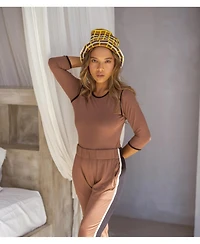 Brunna.co Island Tanning Plaid Crochet Hat
