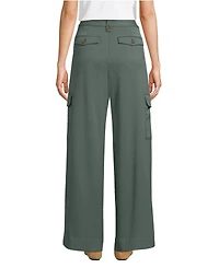 Lands' End Women's Soft Polish Cargo High Rise Wide Leg Pants
