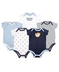 Luvable Friends Baby Girls 5Pk Bodysuits