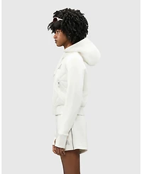 Alpenhaus Women's Sorlin Hybrid Insulated Bomber Jacket with Removable Hood
