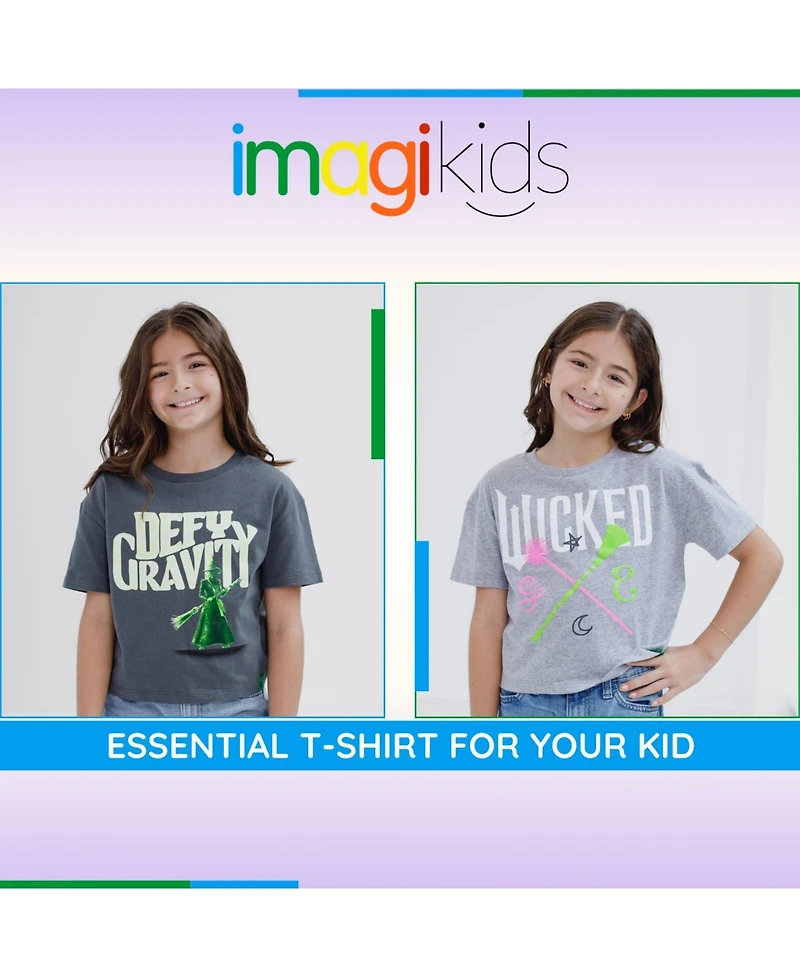Wicked Girls Universal Studios Boxy Drop Shoulder T-Shirt