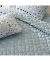 Linery & Co. Snowflake Microfiber Quilt Set with Shams