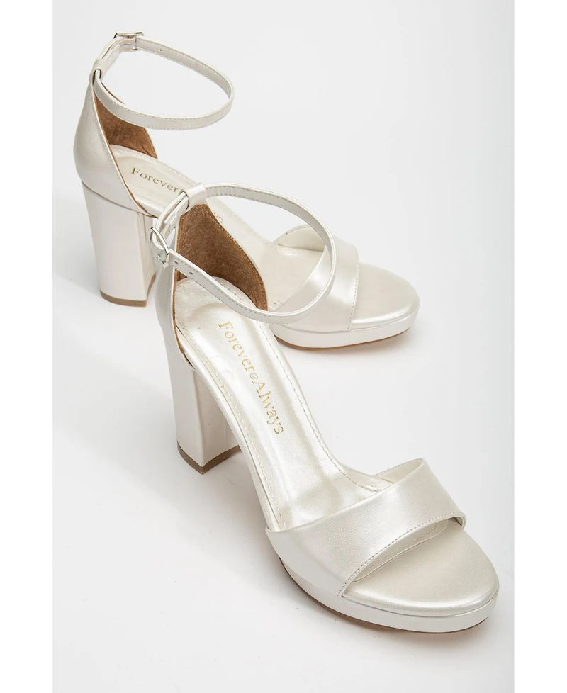 Renee Platform Sandals with Pearls