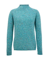 Celtic & Co. Women's Donegal Mock Neck Sweater