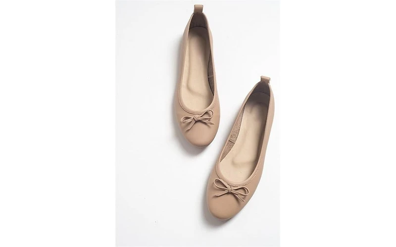 Florence Leather Ballerina Flats
