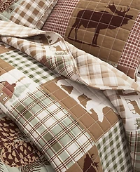Linery & Co. Rustic Woodland Reversible Microfiber Quilt Set with Shams