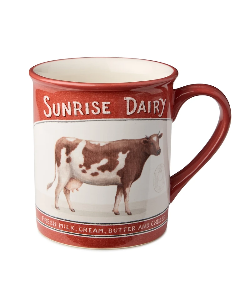 Certified International Vintage Farm Mugs, Set of 4