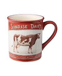 Certified International Vintage Farm Mugs, Set of 4