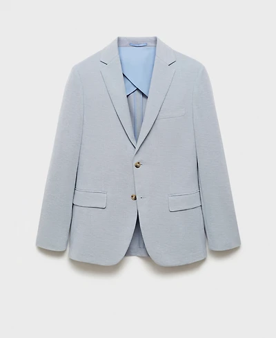 Mango Men's Slim-Fit Cotton-Blend Blazer