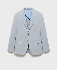 Mango Men's Slim-Fit Cotton-Blend Blazer