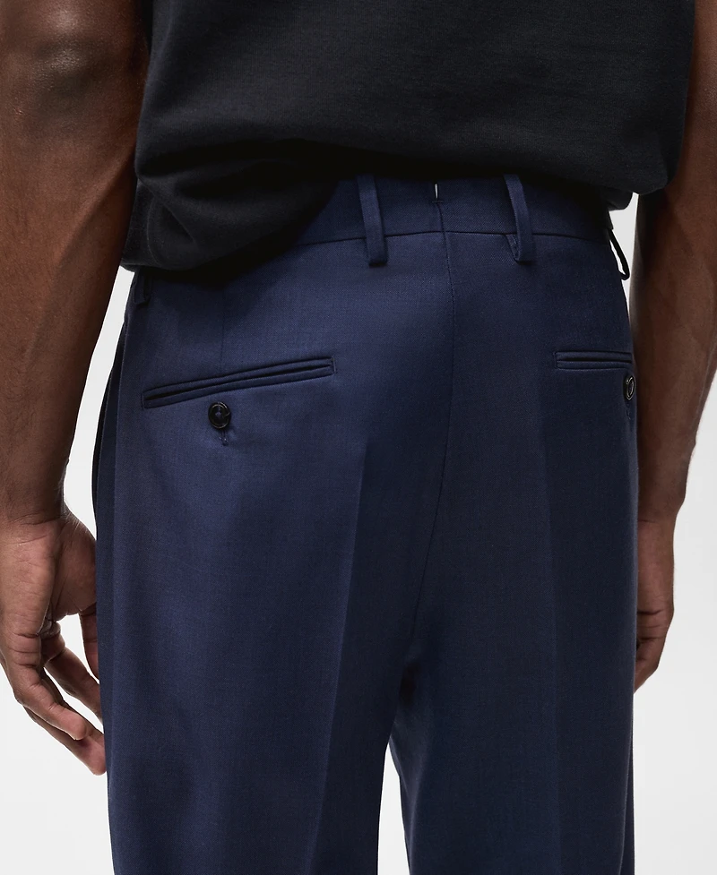 Mango Men's Slim-Fit Woolen Trousers