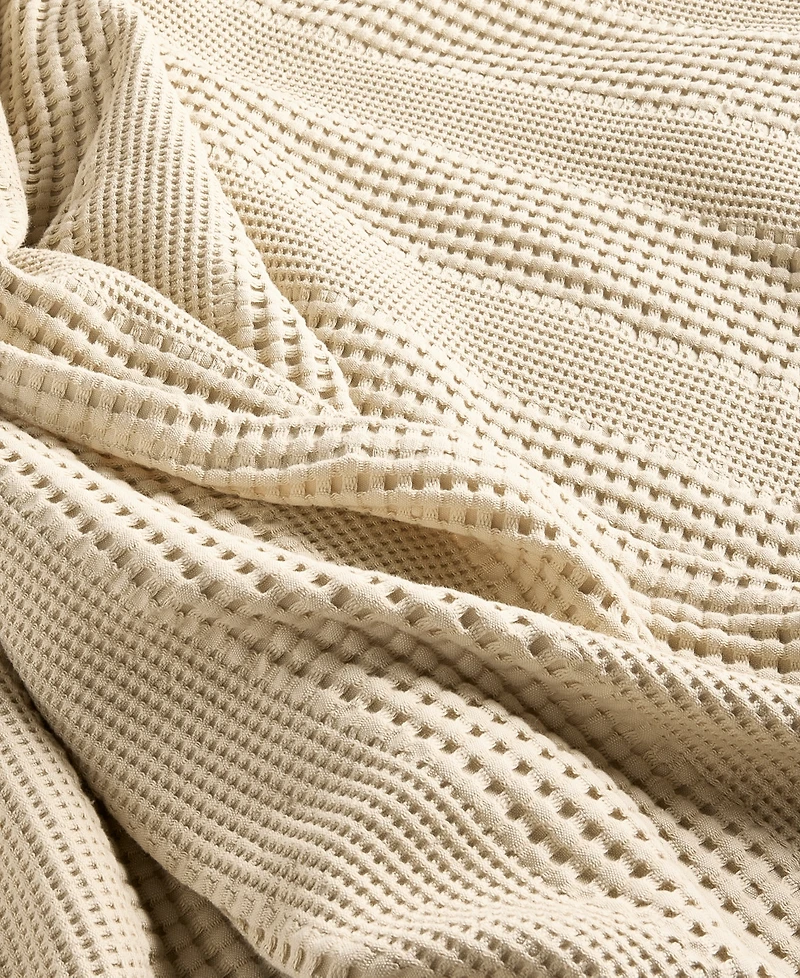 Oake Cotton Waffle Blanket, Full/Queen, Exclusively at Macy's