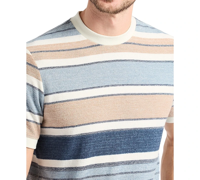 Men's Konnair Textured Jersey Stripe T-Shirt