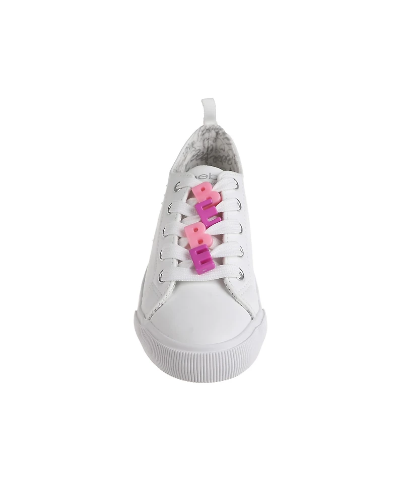Bebe Little Girls Low Top with Rhinestone Spray Sneakers