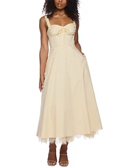 Alex & Sophia Juniors' Ruched-Front Midi Dress