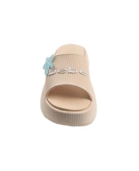 Bebe Little and Big Girls Stylish Comfortable Summer Platform with Starfish Charm Slides