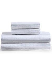 Tommy Hilfiger Printed 200-Thread Count Cotton Percale -Pc. Sheet Set