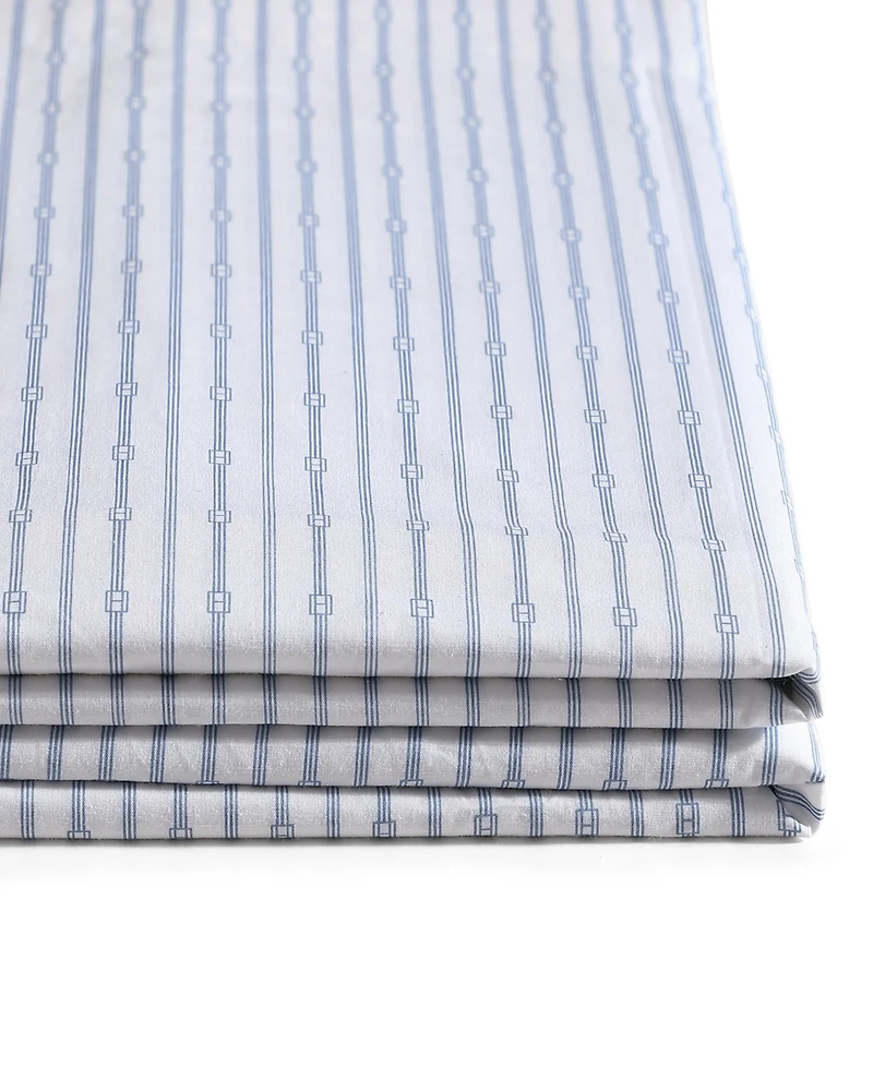 Tommy Hilfiger Printed 200-Thread Count Cotton Percale -Pc. Sheet Set