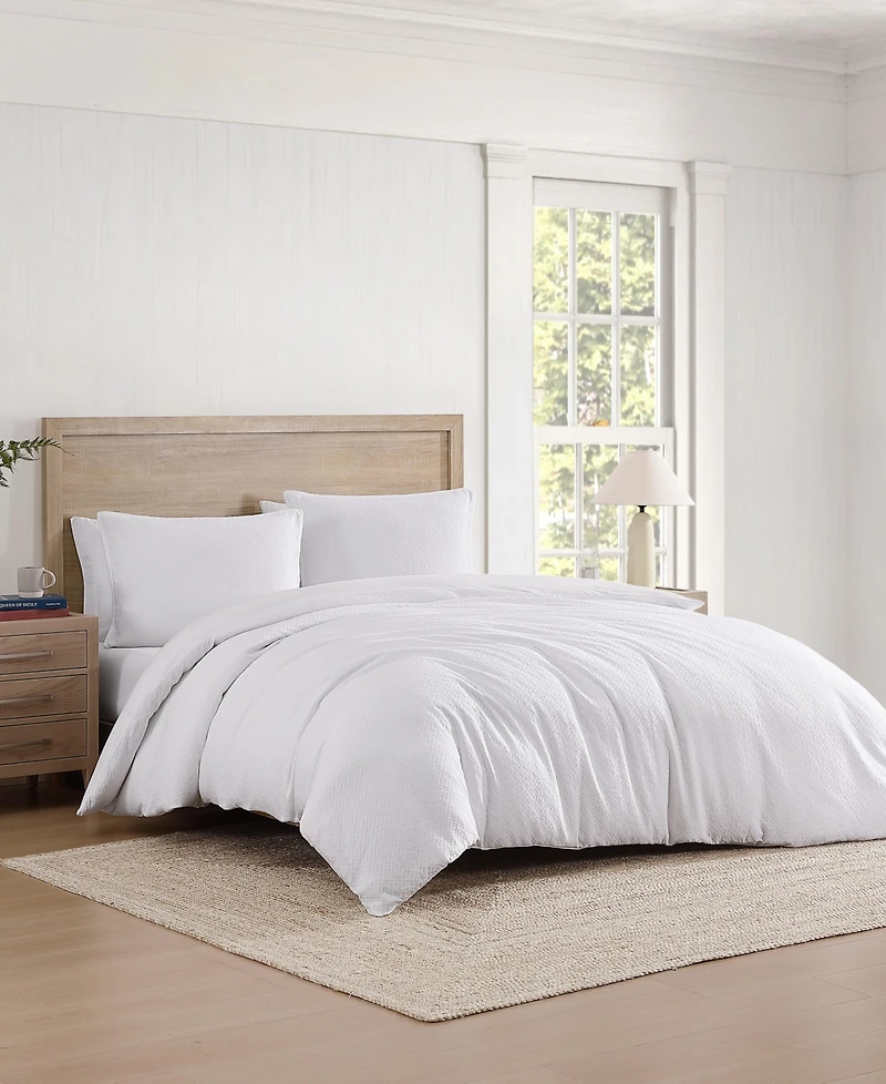Tommy Hilfiger Monogram Matelasse 3-Pc. Duvet Cover Set, Full/Queen