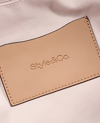 Style & Co Straw Medium 4-Poster Tote, Exclusively at Macy's