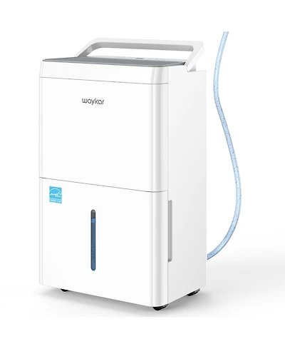 Waykar EnergyStar Dehumidifier for Home & Basement with Drain Hose and 1.88 Gal Water Tank and Pump, Ideal for Spaces up to 7000 Sq. Ft.