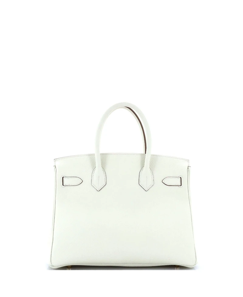 Pre-Owned Hermes Birkin 30 Handbag Light Togo with Gold Hardware