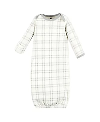 Hudson Baby Baby Boys Hudson Unisex 3Pk Interlock Gowns