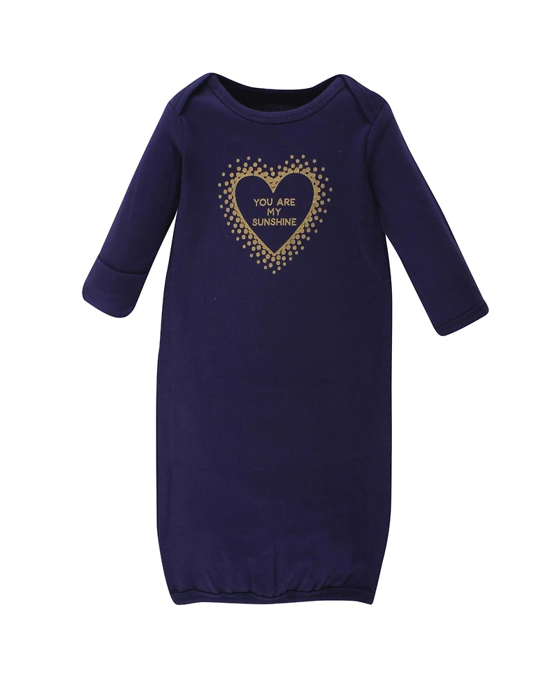 Hudson Baby Baby Girls Hudson Cotton Gowns, Love, Preemie/Newborn