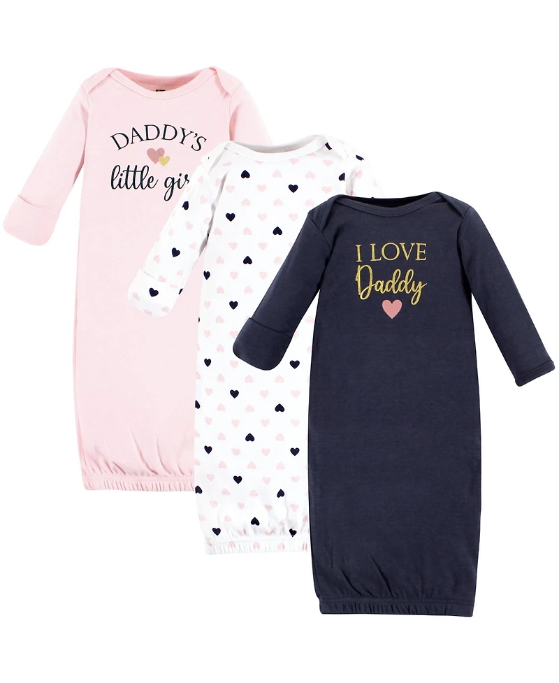 Hudson Baby Baby Girls Hudson Extra Soft Cotton Gowns