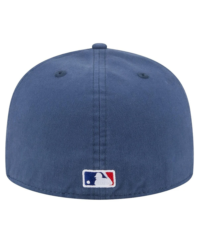 New Era Men's Blue Los Angeles Dodgers Championship Side Flag A-Frame 59FIFTY Fitted Hat