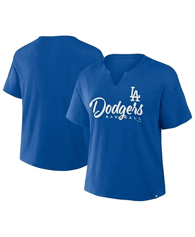 Fanatics Women's Royal Los Angeles Dodgers Fan Fave Stadium Slub T-Shirt