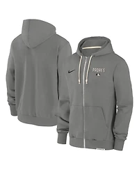 Nike Men's Charcoal San Diego Padres Authentic Collection Travel Performance Full-Zip Hoodie