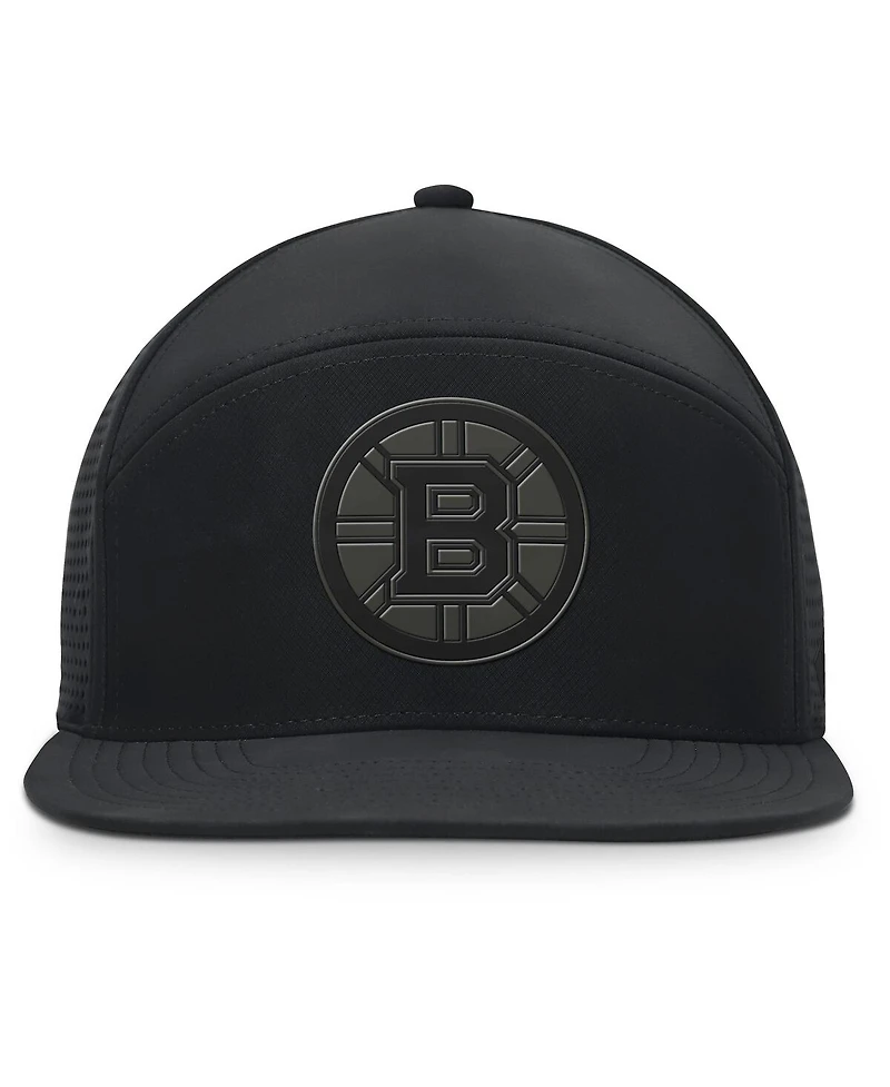 Fanatics Men's Black Boston Bruins Front Office Adjustable Hat