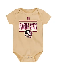 Outerstuff Newborn Garnet Florida State Seminoles Sunday Comics Bodysuit 3-Pack