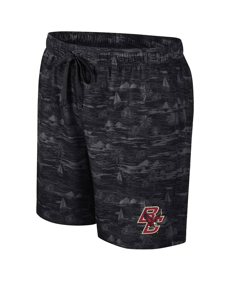 Colosseum Men's Black Boston College Eagles Ozark Swim Shorts