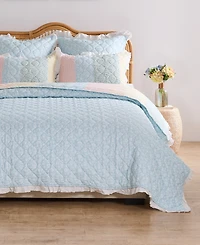 Greenland Home Fashions Ruffled Shabby Chic -Pc. Quilt Set