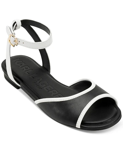 Karl Lagerfeld Paris Cabria Ankle-Strap Flats