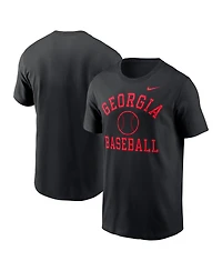 Nike Men's Black Georgia Bulldogs Essential Baseball Arch T-Shirt