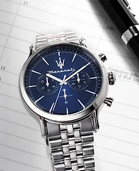 Maserati Men's Chronograph Stainless Steel Metal Band Watch, 42mm