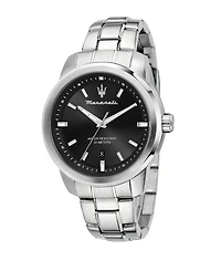 Maserati Men's Date Stainless Steel Metal Band Watch, 44mm