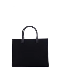 Pre-Owned Versace Large La Medusa Tote Embossed Canvas