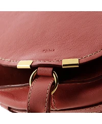 Pre-Owned Chloe Small Marcie Nude Crossbody Bag Leather
