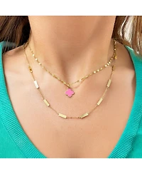 The Lovery Bubblegum Pink Clover Charm 14K Gold - 10 millimeters