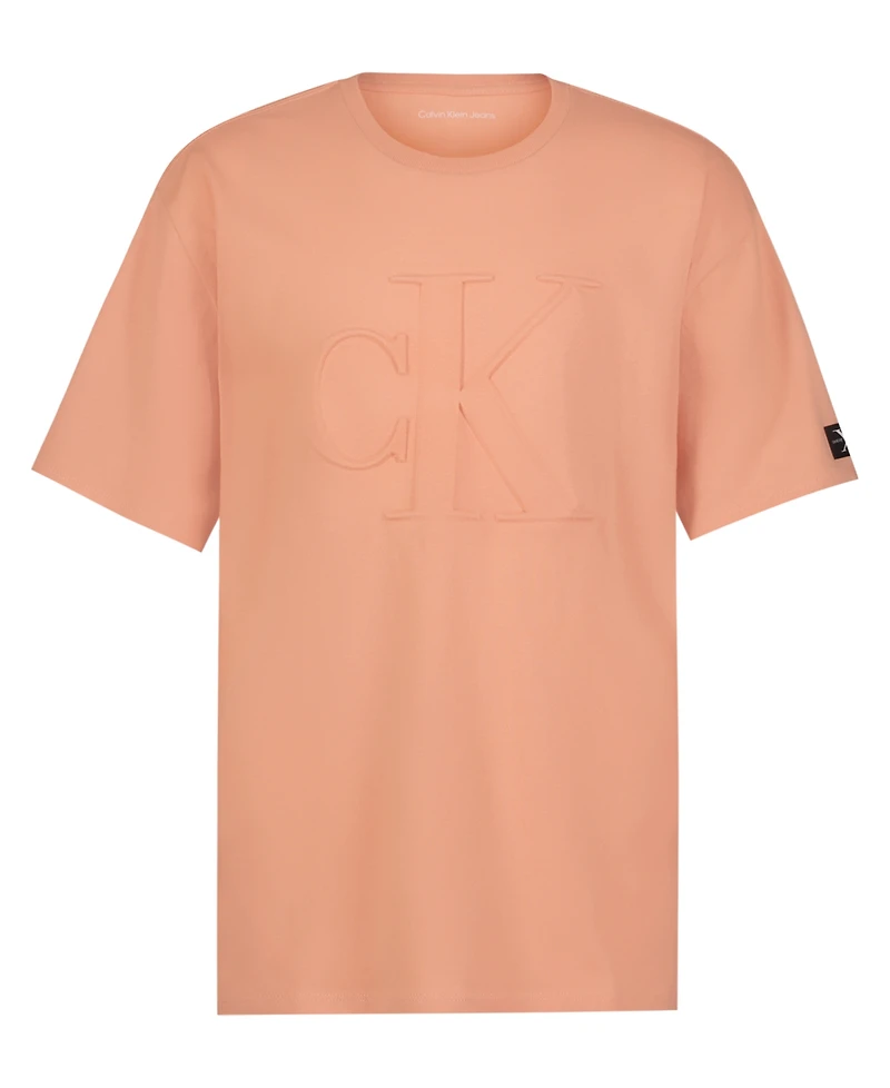 Calvin Klein Big Boys Embossed Short Sleeve T-Shirt